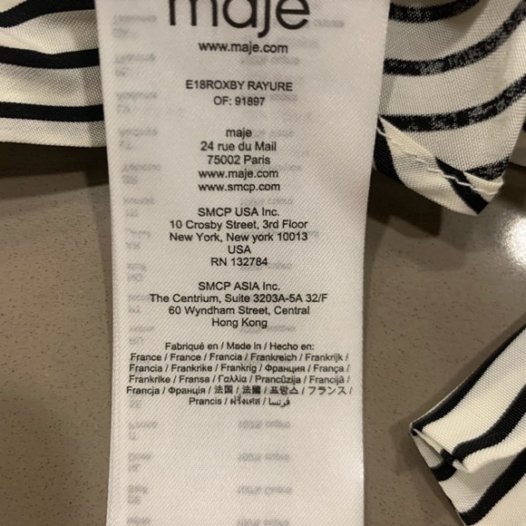 Maje dress in black and white - Picture 6 of 7